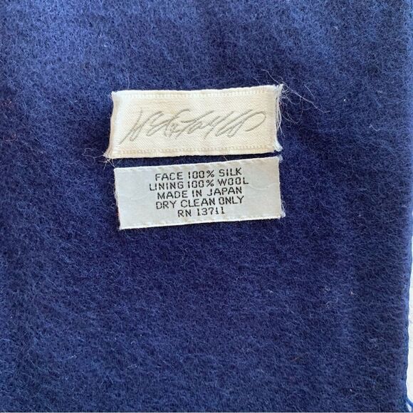 Vintage Lord & Taylor Silk & Wool Tassel Scarf - Picture 5 of 5